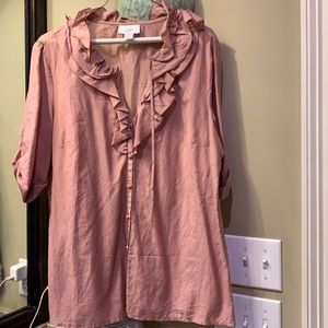 Pink Ann Taylor Loft Blouse